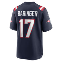 New England Patriots Bryce Baringer Nike Navy Team Game Jersey