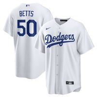 Los Angeles Dodgers Mookie Betts Nike White Home Replica Player Name Jersey