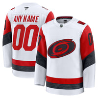 Carolina Hurricanes Fanatics White Away Premium Custom Jersey