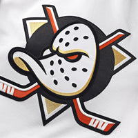 Anaheim Ducks Fanatics White Away Premium Custom Jersey