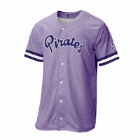 ECU Pirates adidas Replica Baseball Jersey - Purple