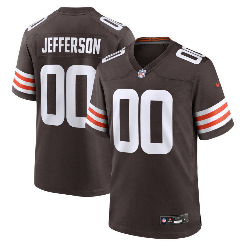 Cleveland Browns Justin Jefferson Nike Brown Game Jersey