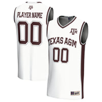 Texas A&M Aggies GameDay Greats Lightweight Collegiate Basketball NIL Pick-A-Player Fashion Jersey - White