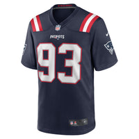 New England Patriots Richard Seymour Nike Navy Retired Player Game Jersey