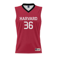 #36 Harvard Crimson GameDay Greats Lightweight Basketball Jersey - Crimson
