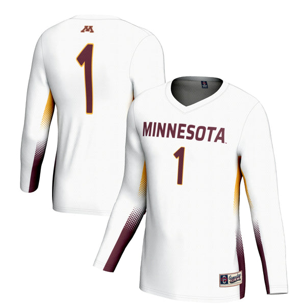 #1 Minnesota Golden Gophers GameDay Greats Lightweight Volleyball Jersey - White