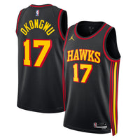 Atlanta Hawks Jordan Statement Edition Swingman Jersey - Black - Onyeka Okongwu -