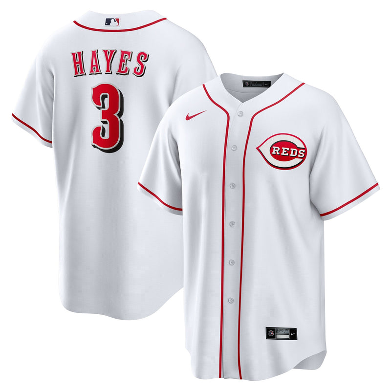 Cincinnati Reds Ke'Bryan Hayes Nike White Home Replica Jersey