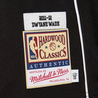 Miami Heat Mitchell & Ness Dwyane Wade 2011 Dark Alternate Authentic Jersey - Black