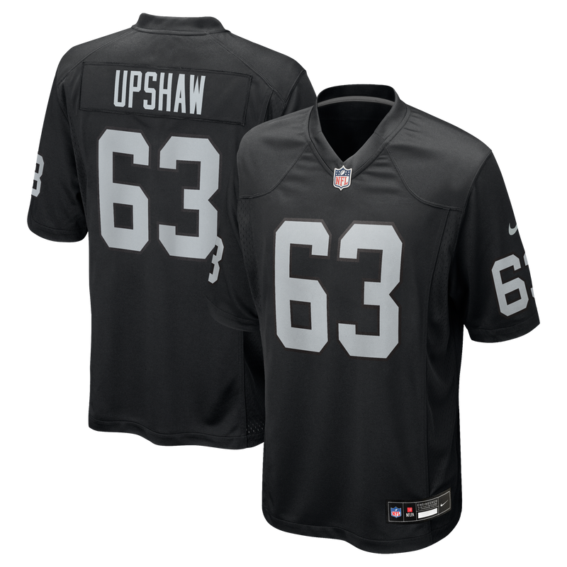 Las Vegas Raiders Gene Upshaw Nike Black Game Retired Player Jersey