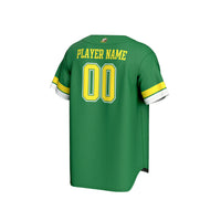 Oregon Ducks GameDay Greats Personalized Collegiate Baseball Fashion Jersey - Green