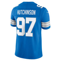 Detroit Lions Aidan Hutchinson Nike Blue Team Vapor F.U.S.E. Stitched Limited Jersey