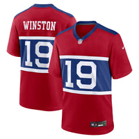 New York Giants Jameis Winston Nike Century Red Alternate Game Jersey