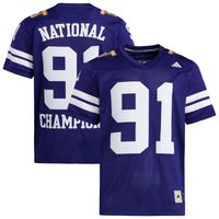 Washington Huskies adidas 1991 National Championship Anniversary Icon Football Jersey - Purple