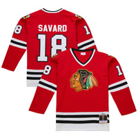 Chicago Blackhawks Denis Savard Scarlet 1980-81 Power Play Jersey
