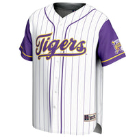 #1 LSU Tigers GameDay Greats 2025 NCAA Baseball College World Series Champions Lightweight Baseball Jersey - White