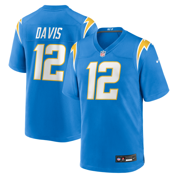 Los Angeles Chargers Derius Davis Nike Powder Blue Team Game Jersey