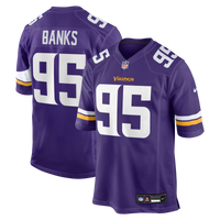 Minnesota Vikings Caleb Banks Nike Purple 2026 NFL Draft First Round Pick No. 18 Team Game Jersey