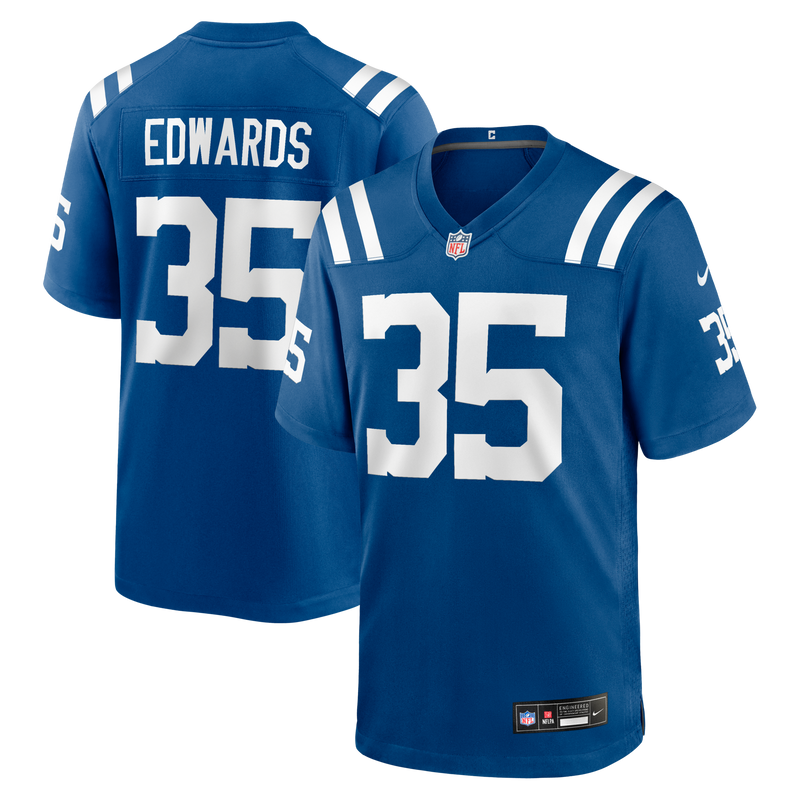 Indianapolis Colts Johnathan Edwards Nike Royal Team Game Jersey