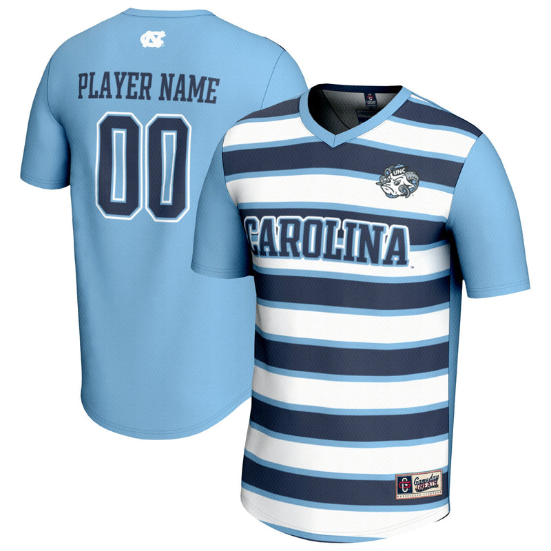 North Carolina Tar Heels GameDay Greats Collegiate Soccer NIL Pick-A-Player Fashion Jersey - Carolina Blue/Navy