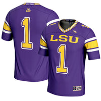 #1 LSU Tigers GameDay Greats Endzone Football Jersey - Purple
