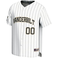Vanderbilt Commodores GameDay Greats NIL Pick-A-Player Lightweight Baseball Jersey - White