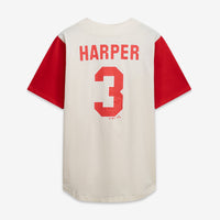 Philadelphia Phillies Profile Cream/Red Big & Tall Two-Color Fashion Jersey