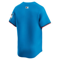 Miami Marlins Nike Blue Limited Jersey