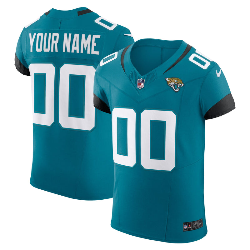 Jacksonville Jaguars Nike Teal Vapor F.U.S.E. Elite Custom Jersey