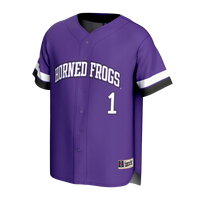 TCU Horned Frogs GameDay Greats Lightweight Collegiate Baseball Fashion Jersey - Purple