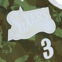 Philadelphia 76ers NBA Allen Iverson 1996 Ghost Green Camo Swingman Jersey By Mitchell & Ness -
