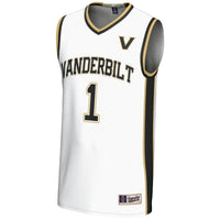 #1 Vanderbilt Commodores GameDay Greats Replica Lightweight Basketball Jersey - White