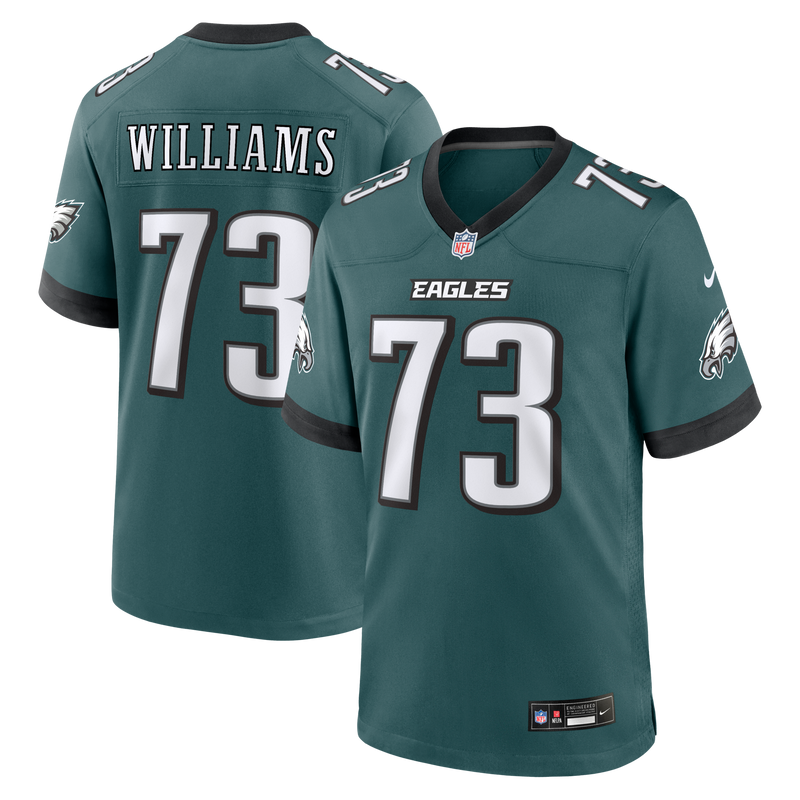 Philadelphia Eagles Cameron Williams Nike Midnight Green Team Game Jersey