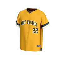 West Virginia Mountaineers GameDay Greats Pick-A-Player Baseball Fashion Jersey - Gold