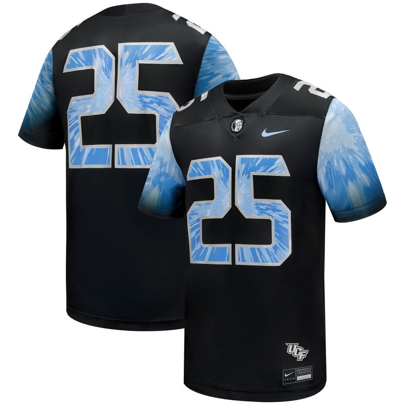 #25 UCF Knights Nike 2025 Space Game Football Game Jersey - Black