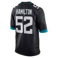 Jacksonville Jaguars DaVon Hamilton Nike Black Game Jersey