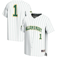 #1 William & Mary Tribe GameDay Greats Lightweight Baseball Fashion Jersey - White