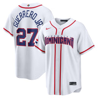 Dominican Republic Baseball Vladimir Guerrero Jr. Nike White 2026 World Baseball Classic Home Stadium Jersey