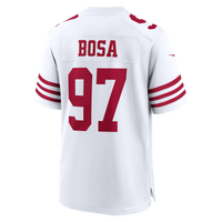 San Francisco 49ers Nick Bosa Nike White 80th Anniversary Game Jersey