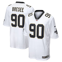 New Orleans Saints Bryan Bresee Nike White Game Jersey