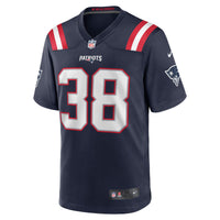 New England Patriots Rhamondre Stevenson Nike Navy Game Jersey