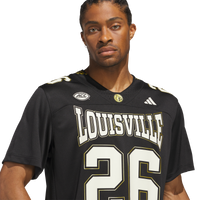 #26 Louisville Cardinals adidas For the Ville Premier Strategy Jersey - Black