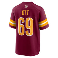 Washington Commanders Tyler Ott Nike Burgundy Game Jersey
