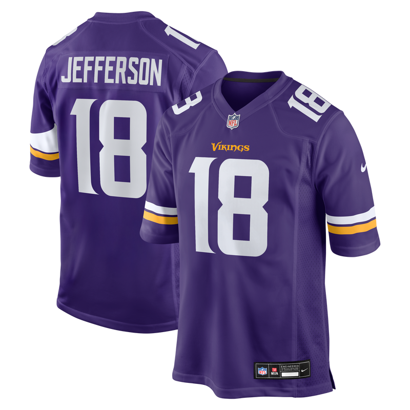Minnesota Vikings Justin Jefferson Nike Purple Game Jersey