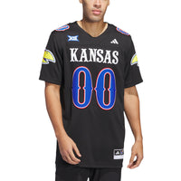 #00 Kansas Jayhawks adidas Alternate Premier Jersey - Black