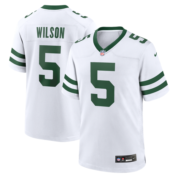 New York Jets Garrett Wilson Nike Legacy White Game Jersey