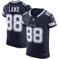 Dallas Cowboys CeeDee Lamb Nike Navy Team Vapor F.U.S.E. Elite Jersey