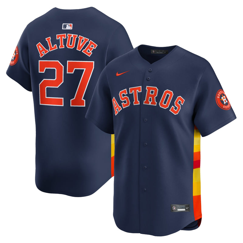 Houston Astros Jose Altuve Nike Navy Alternate Limited Player Jersey