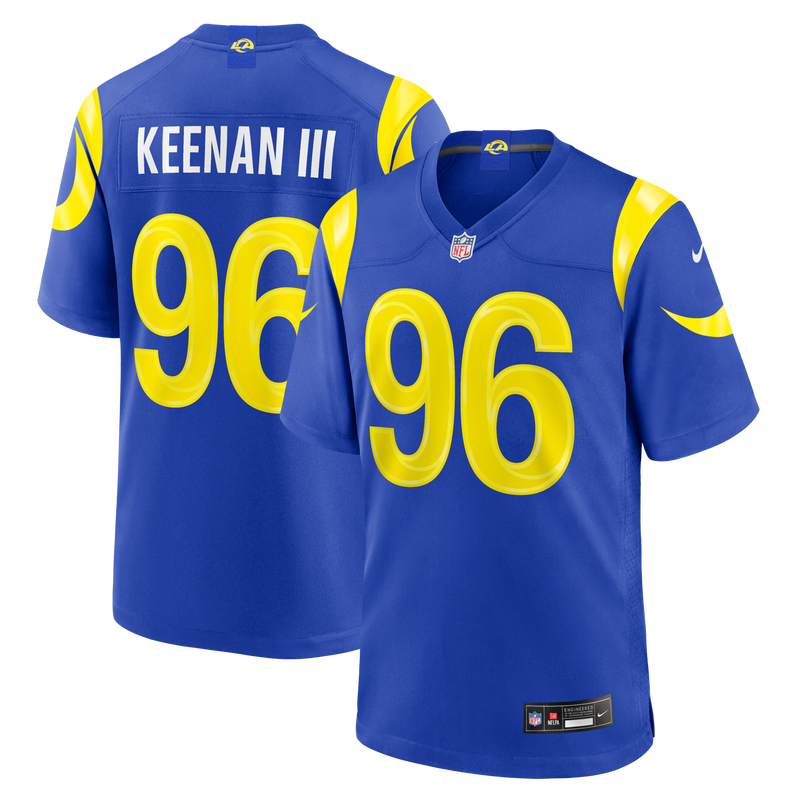 Los Angeles Rams Tim Keenan III Nike Royal Team Game Jersey