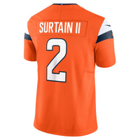 Denver Broncos Patrick Surtain II Nike Orange Team Vapor F.U.S.E. Limited Jersey